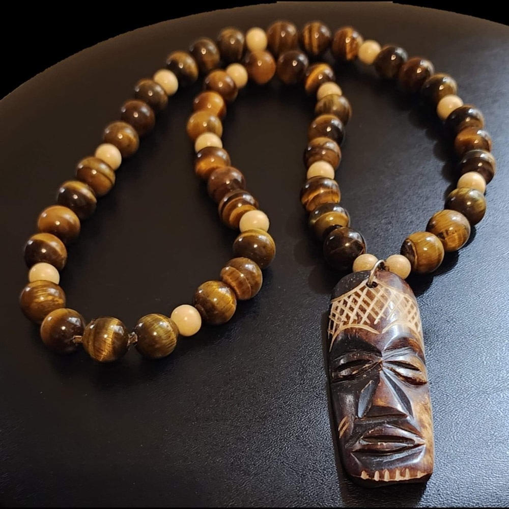 Handmade African Gemstone Necklace - GREAT GIFT FOR HIM!!!